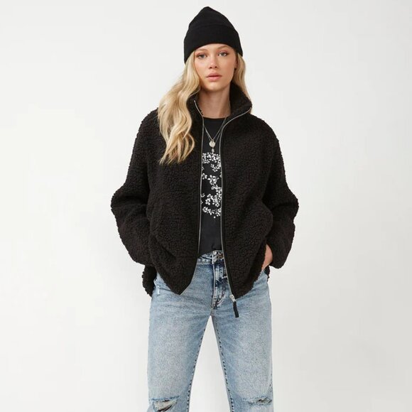 BAFFALO DAVID Bitton Caterina Women's Full Zip Jacket in Black - JK0015F - Picture 1 of 10